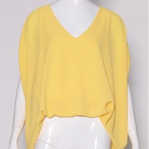 🧡 2/$15 bundle Tyche Yellow Flowy Cape Top L